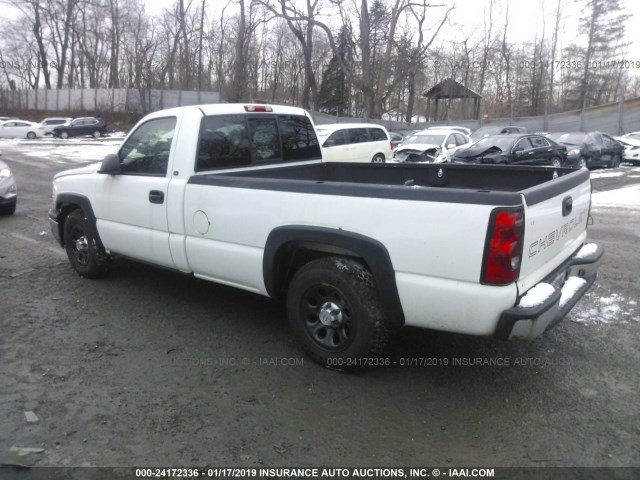 1GCEC14X55Z244756 - 2005 CHEVROLET SILVERADO C1500 WHITE photo 3