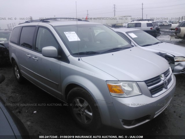 2D4RN5D19AR100357 - 2010 DODGE GRAND CARAVAN SXT SILVER photo 1