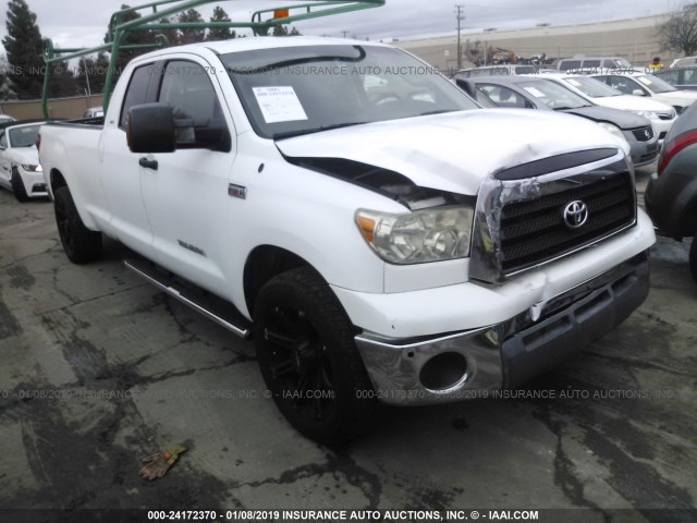 5TFSV541X7X003614 - 2007 TOYOTA TUNDRA DOUBLE CAB SR5 WHITE photo 1