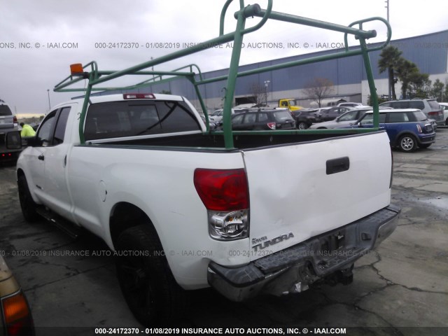 5TFSV541X7X003614 - 2007 TOYOTA TUNDRA DOUBLE CAB SR5 WHITE photo 3