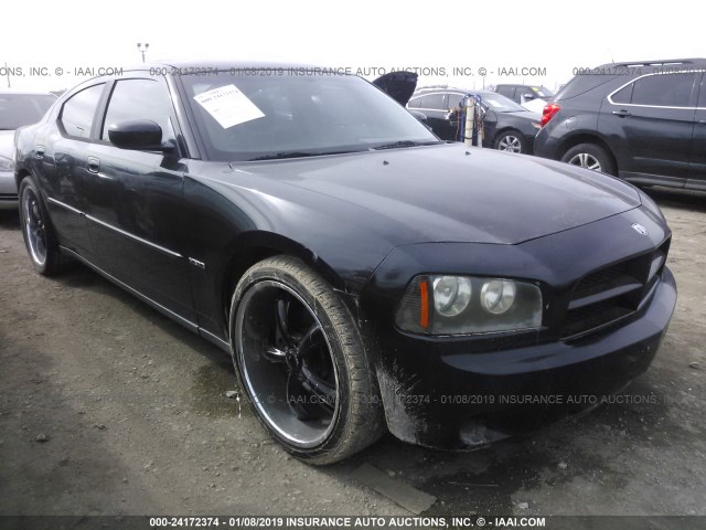 2B3KA53H27H786458 - 2007 DODGE CHARGER R/T BLACK photo 1