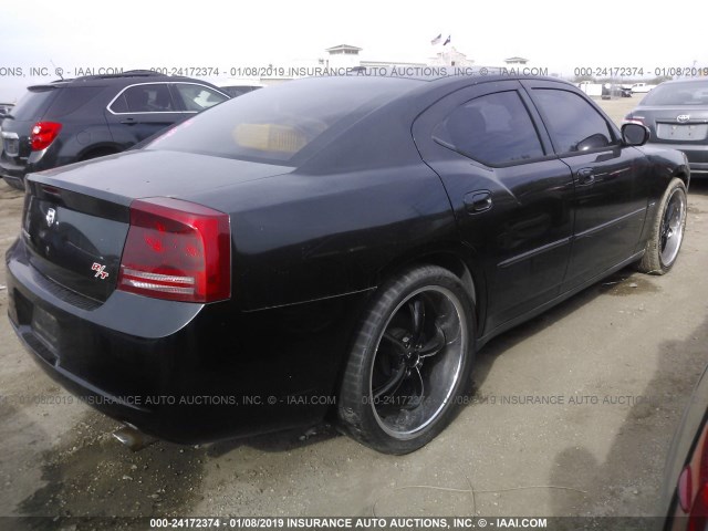 2B3KA53H27H786458 - 2007 DODGE CHARGER R/T BLACK photo 4