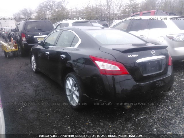 1N4AA51E79C825348 - 2009 NISSAN MAXIMA S/SV BLACK photo 3