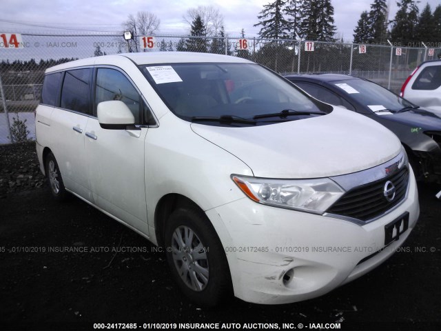 JN8AE2KP4C9034149 - 2012 NISSAN QUEST S/SV/SL/LE WHITE photo 1