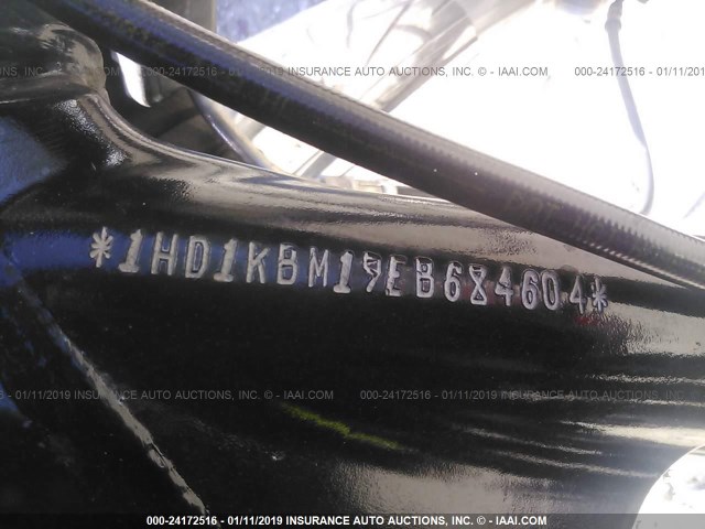 1HD1KBM19EB684604 - 2014 HARLEY-DAVIDSON FLHX STREET GLIDE BLACK photo 10