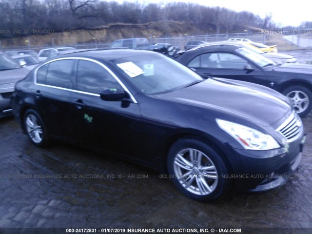 JN1CV6AR6DM760904 - 2013 INFINITI G37 BLACK photo 1