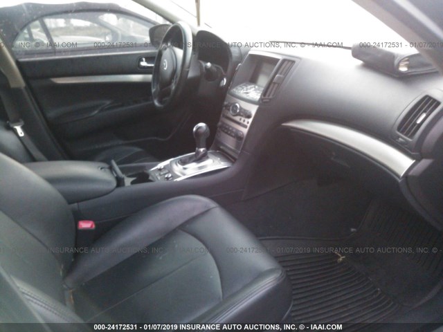 JN1CV6AR6DM760904 - 2013 INFINITI G37 BLACK photo 5