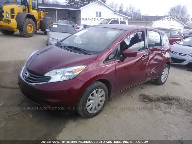 3N1CE2CP5GL366961 - 2016 NISSAN VERSA NOTE S/S PLUS/SV/SL/SR RED photo 2