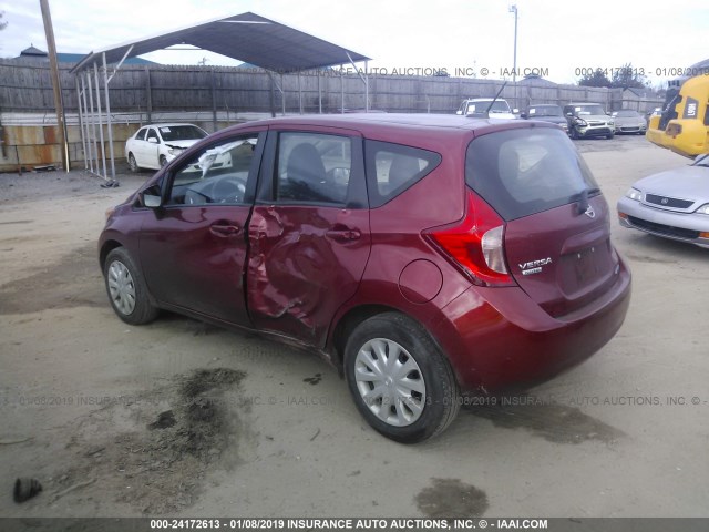 3N1CE2CP5GL366961 - 2016 NISSAN VERSA NOTE S/S PLUS/SV/SL/SR RED photo 3