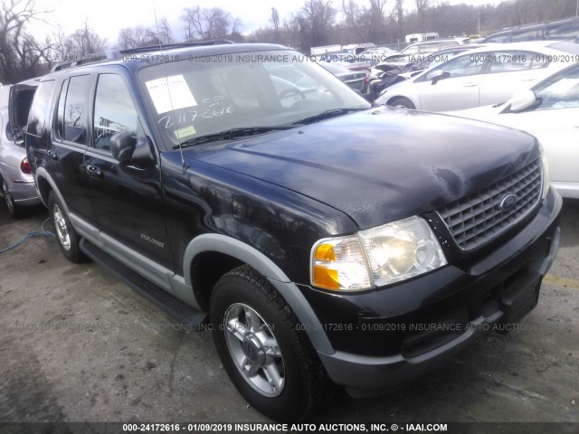 1FMZU73E72ZB35529 - 2002 FORD EXPLORER XLT BLACK photo 1