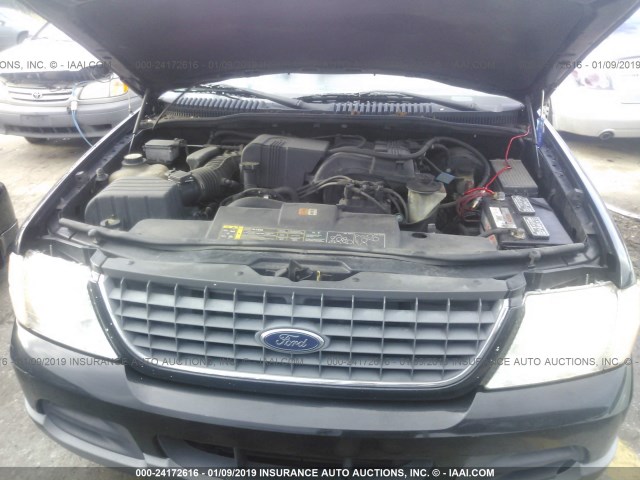 1FMZU73E72ZB35529 - 2002 FORD EXPLORER XLT BLACK photo 10