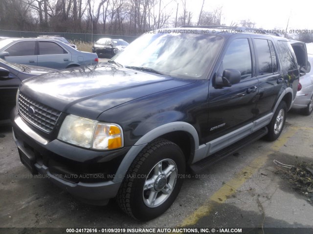 1FMZU73E72ZB35529 - 2002 FORD EXPLORER XLT BLACK photo 2