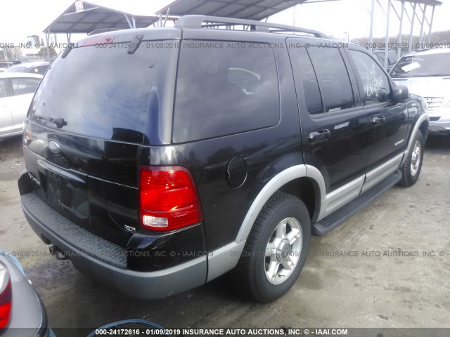 1FMZU73E72ZB35529 - 2002 FORD EXPLORER XLT BLACK photo 4