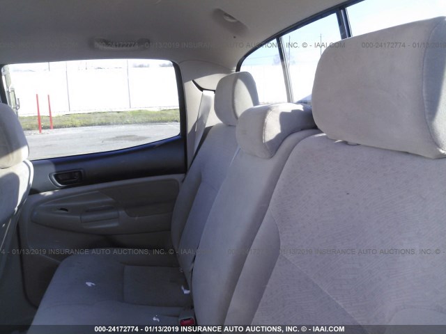 5TEJU62N87Z343704 - 2007 TOYOTA TACOMA DOUBLE CAB PRERUNNER WHITE photo 8