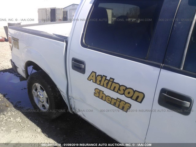 1FTFW1CF2CFB68559 - 2012 FORD F150 SUPERCREW WHITE photo 6