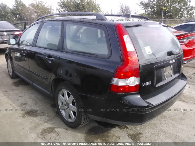 YV1MW382572292020 - 2007 VOLVO V50 2.4I BLACK photo 3