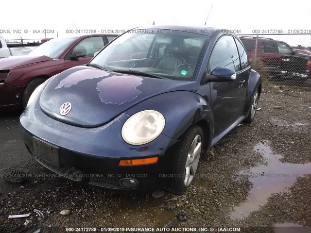 3VWSG31C66M411565 - 2006 VOLKSWAGEN NEW BEETLE 2.5L OPTION PACKAGE 2 BLUE photo 2