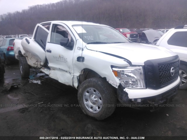 1N6AA1F32JN511381 - 2018 NISSAN TITAN XD S WHITE photo 1