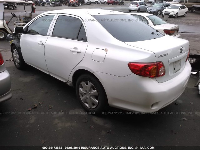 1NXBU4EE0AZ264124 - 2010 TOYOTA COROLLA S/LE/XLE WHITE photo 3