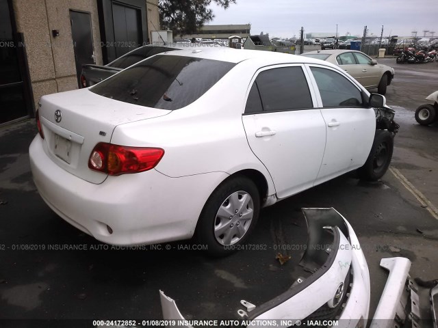 1NXBU4EE0AZ264124 - 2010 TOYOTA COROLLA S/LE/XLE WHITE photo 4