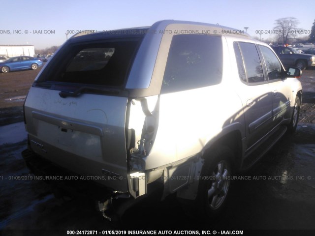 1GKET12P946191163 - 2004 GMC ENVOY XUV SILVER photo 4