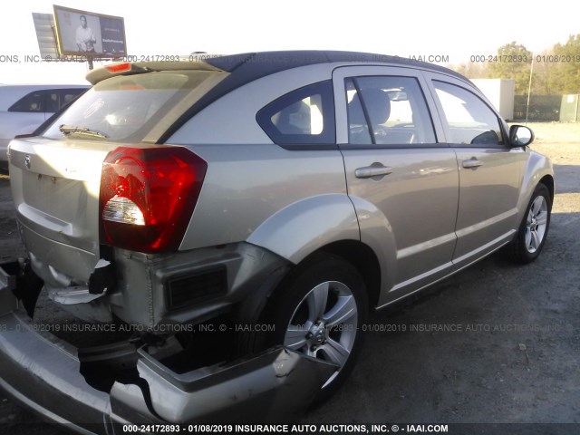 1B3CB3HA8AD645139 - 2010 DODGE CALIBER MAINSTREET GOLD photo 4