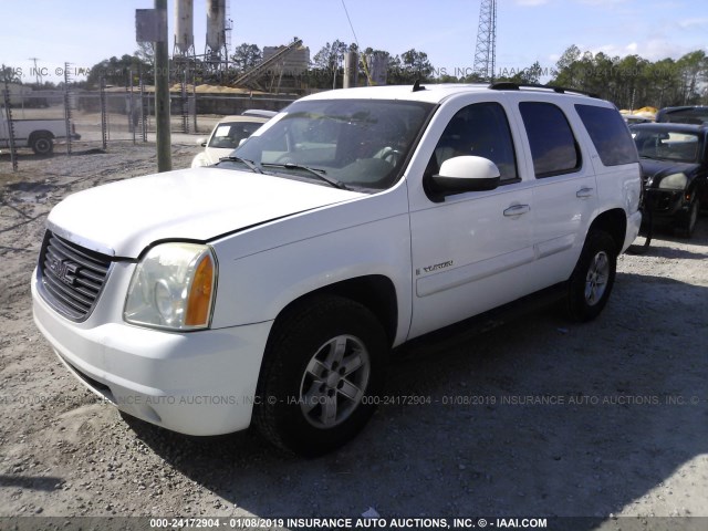 1GKFC13J07R141124 - 2007 GMC YUKON WHITE photo 2