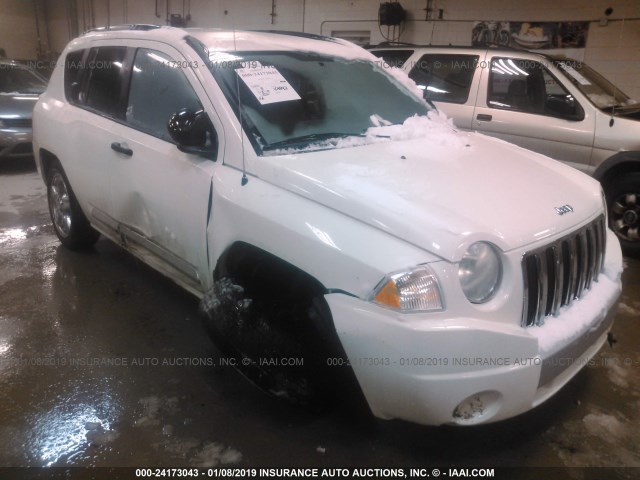 1J8FF57W37D237190 - 2007 JEEP COMPASS LIMITED WHITE photo 6