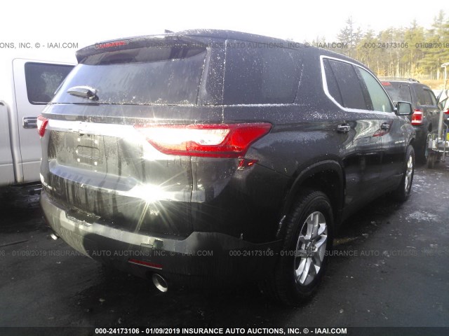 1GNEVFKW9JJ165026 - 2018 CHEVROLET TRAVERSE LS BLACK photo 4