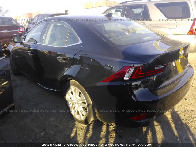 JTHBF1D24E5039031 - 2014 LEXUS IS 250 BLACK photo 3