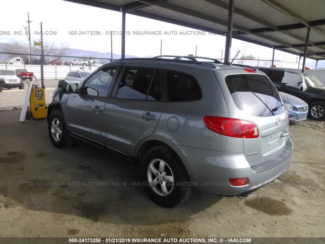 5NMSG13D47H099795 - 2007 HYUNDAI SANTA FE GLS Light Blue photo 3