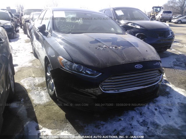 3FA6P0G71GR388736 - 2016 FORD FUSION S BLACK photo 1