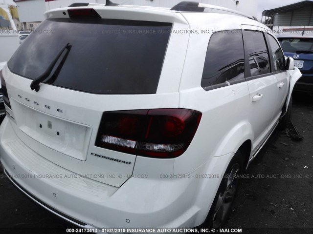 3C4PDCGG0FT630894 - 2015 DODGE JOURNEY CROSSROAD WHITE photo 4