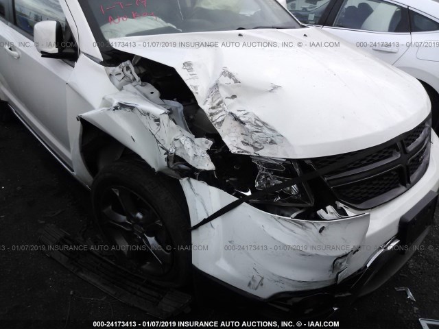 3C4PDCGG0FT630894 - 2015 DODGE JOURNEY CROSSROAD WHITE photo 6