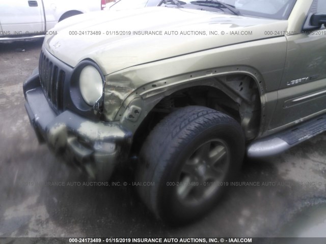 1J4GK38K72W301102 - 2002 JEEP LIBERTY RENEGADE GREEN photo 6