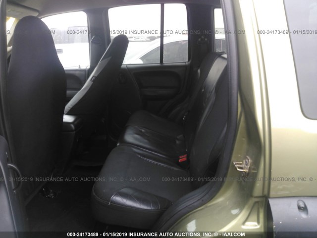 1J4GK38K72W301102 - 2002 JEEP LIBERTY RENEGADE GREEN photo 8