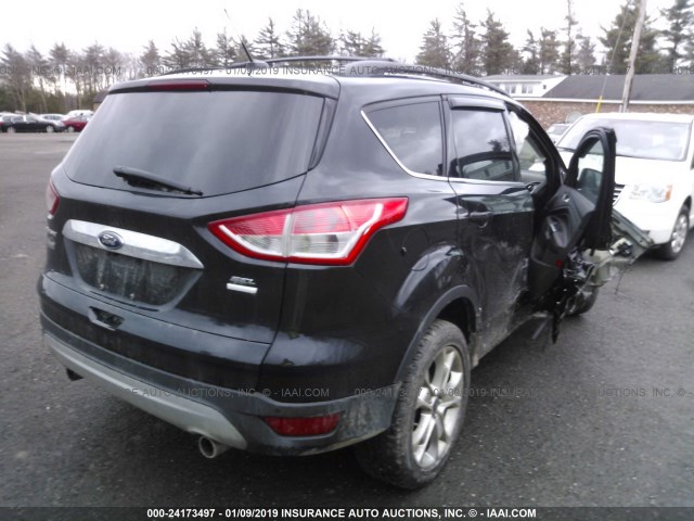 1FMCU9HX4DUB25326 - 2013 FORD ESCAPE SEL BLACK photo 4