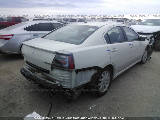 4A3AB56F07E023795 - 2007 MITSUBISHI GALANT ES PREMIUM/LS PREMIUM WHITE photo 4