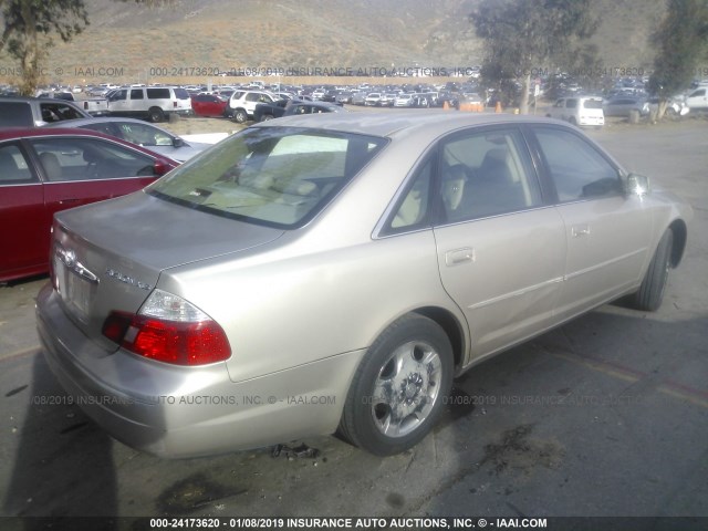 4T1BF28B53U316091 - 2003 TOYOTA AVALON XL/XLS GOLD photo 4