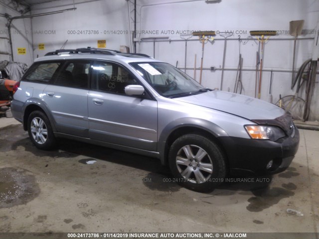 4S4BP62C457363913 - 2005 SUBARU LEGACY OUTBACK 2.5I LIMITED SILVER photo 1