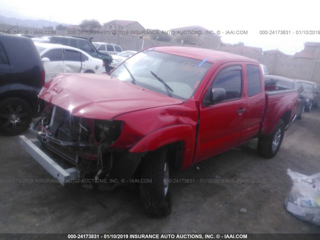 5TEUU42NX8Z486382 - 2008 TOYOTA TACOMA ACCESS CAB წითელი ფოტო 2