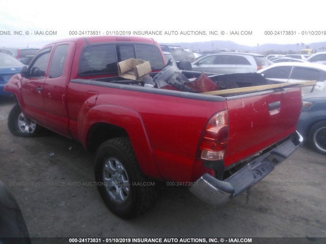 5TEUU42NX8Z486382 - 2008 TOYOTA TACOMA ACCESS CAB წითელი ფოტო 3