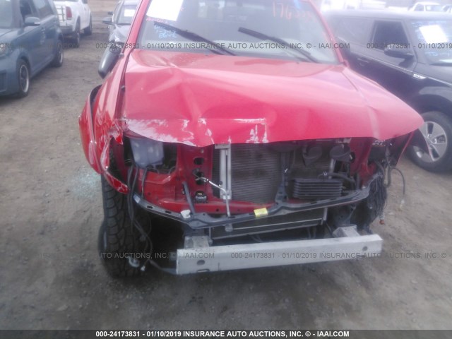 5TEUU42NX8Z486382 - 2008 TOYOTA TACOMA ACCESS CAB წითელი ფოტო 6