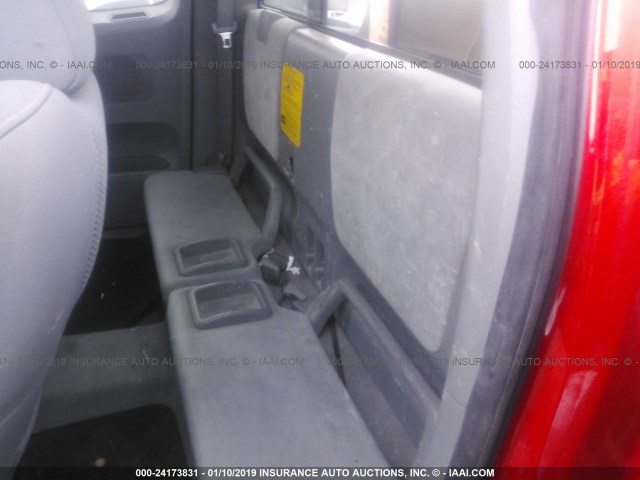 5TEUU42NX8Z486382 - 2008 TOYOTA TACOMA ACCESS CAB წითელი ფოტო 8