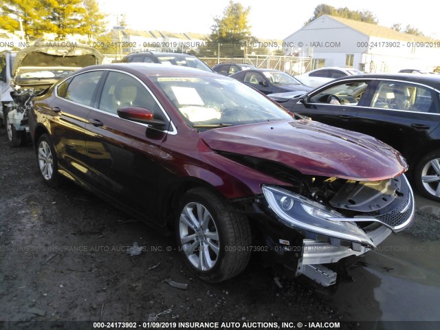 1C3CCCAB9FN561271 - 2015 CHRYSLER 200 LIMITED RED photo 1