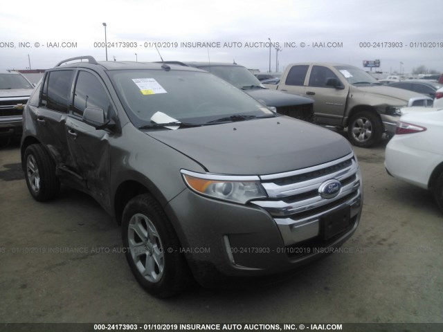 2FMDK4JC4EBB63313 - 2014 FORD EDGE SEL GOLD photo 1