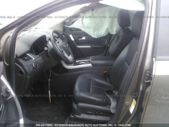 2FMDK4JC4EBB63313 - 2014 FORD EDGE SEL GOLD photo 5