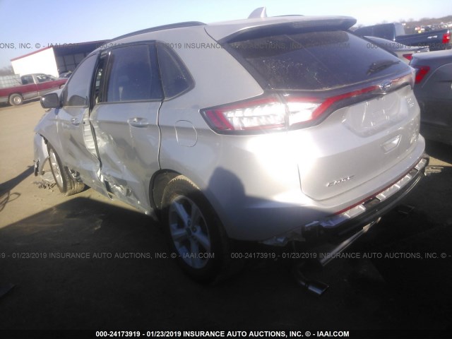 2FMPK3G90JBC47044 - 2018 FORD EDGE SE SILVER photo 3