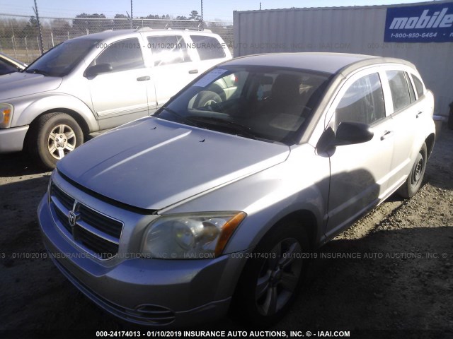 1B3CB4HA5AD662891 - 2010 DODGE CALIBER SXT SILVER photo 2