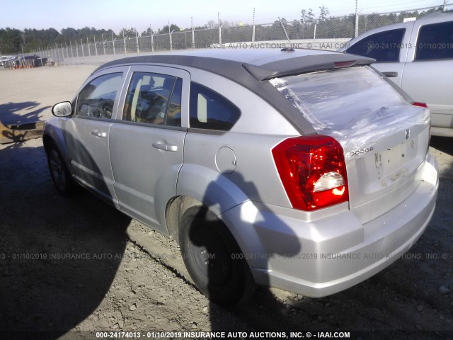 1B3CB4HA5AD662891 - 2010 DODGE CALIBER SXT SILVER photo 3